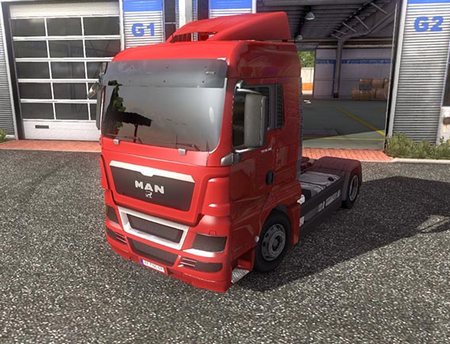 Мод Тонировка стекол и фар для Euro Truck Simulator 2