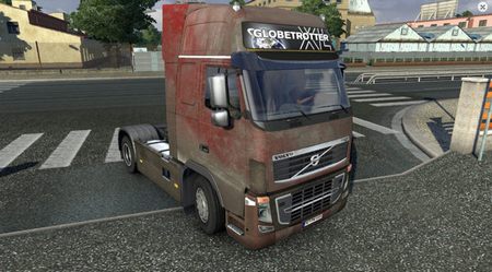 Грязные текстуры Volvo FH 2009 для Euro Truck Simulator 2