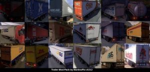 Trailers Mod Pack v0.9.2  для Euro Truck Simulator 2