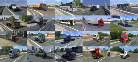 Российский трафик v1.1 для Euro Truck Simulator 2