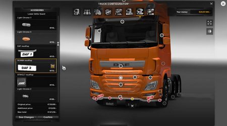 Тюнинг DAF Euro 6 v2 для Euro Truck Simulator 2