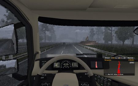 Звуки дождя v1.6.2 для Euro Truck Simulator 2