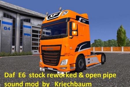 Звуки DAF XF Euro 6 Reworked для Euro Truck Simulator 2