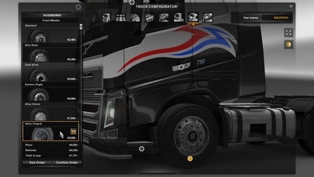 Оригинальные колеса Volvo для Euro Truck Simulator 2