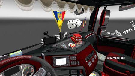 Румынский интерьер DAF Euro 6 для Euro Truck Simulator 2