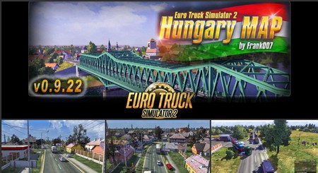 Карта Венгрии v0.9.22 для Euro Truck Simulator 2