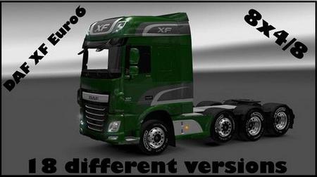 DAF XF Euro 6 8x4 v3 для Euro Truck Simulator 2