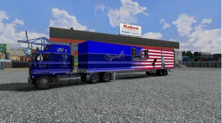 Kenworth K100 and Trailer Skin Combo для Euro Truck Simulator 2