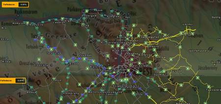 Hungary Map v0.9.22 для Euro Truck Simulator 2