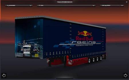 Прицеп F1 trailer для Euro Truck Simulator 2