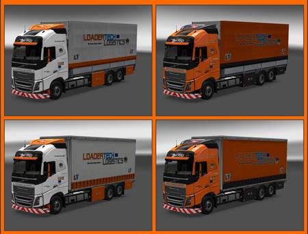 LoaderTech Tandem Paintjob Pack v2.1 для Euro Truck Simulator 2