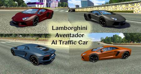 Lamborghini Aventador AI Traffic для Euro Truck Simulator 2