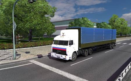 Камаз 54115 DB с прицепами v2 для Euro Truck Simulator 2