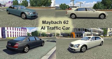 Maybach 62 в трафик для Euro Truck Simulator 2