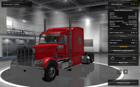 Peterbilt 389 v 5.0 для Euro Truck Simulator 2