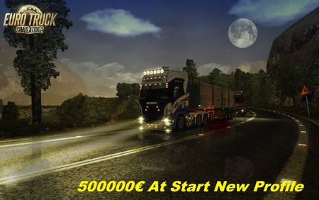 500000 Money для Euro Truck Simulator 2