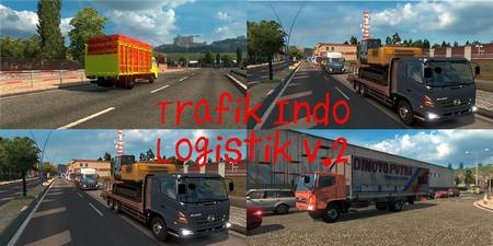 Трафик indo logistik v2 SMT для Euro Truck Simulator 2