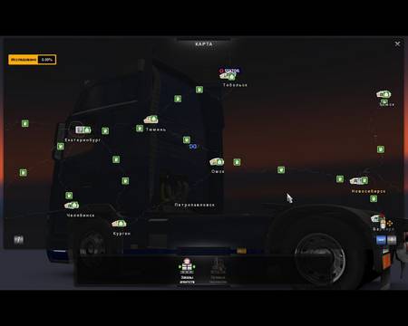 Карта Map Of Bloated Toad для Euro Truck Simulator 2