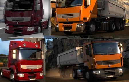 Новый тюнинг Renault Premium v1.2 для Euro Truck Simulator 2