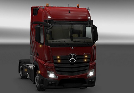 Новый тюнинг Mercedes Actros MP4 v1.28 для  Euro Truck Simulator 2