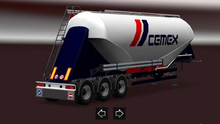 Прицеп TMP-Cement Сistern для Euro Truck Simulator 2