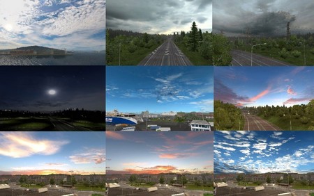 Weather mod v5.1 для Euro Truck Simulator 2