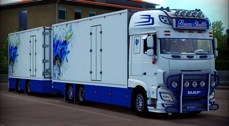 DAF XF 116 Flowers Shuttle для Euro Truck Simulator 2