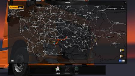 Mod карта Mario Map v1.27 для Euro Truck Simulator 2