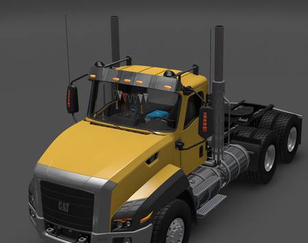 Mod Аксессуары в кабину CAT CT660 для Euro Truck Simulator 2