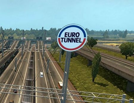 Mod Евротоннель для Euro Truck Simulator 2