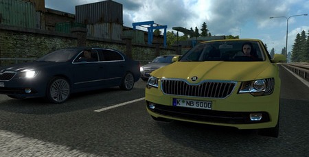 мод ets2 skoda superb ai