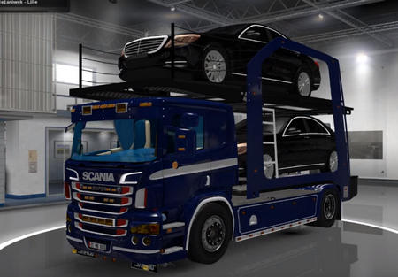 Mod Scania + CAR DOOR для Euro Truck Simulator 2