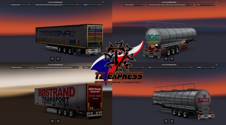 Mod Trailer Pack Replaces для Euro Truck Simulator 2