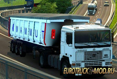 Mod Прицеп Mamut Dumpper для Euro Truck Simulator 2