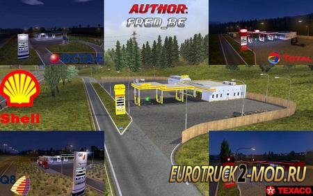 Реальные АЗС v1.30 для Euro Truck Simulator 2