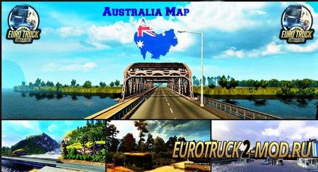 Mod Карта Australia - Tasmania для Euro Truck Simulator 2