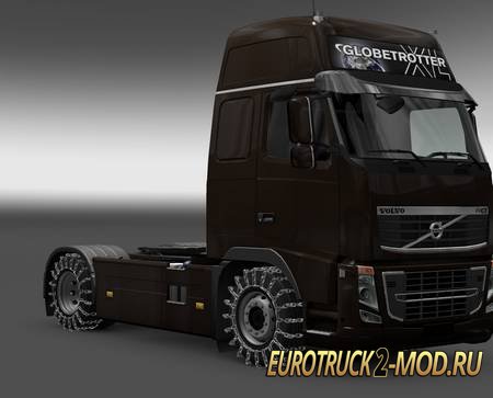 Mod Зимние колеса с цепями для Euro Truck Simulator 2