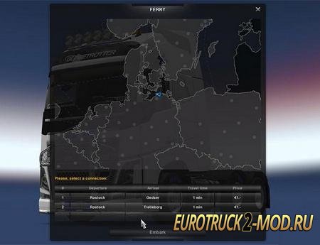 Mod Бесплатный постоянный паром для ETS 2