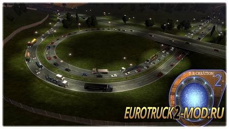 Mod Интенсивный трафик D.B. Creation v1.28 для Euro Truck Simulator 2