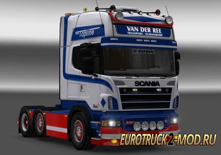 Mod Грузовик Scania R500 Van Der Ree v1.28