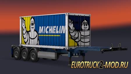 Mod Прицепы Michelin для Euro Truck Simulator 2