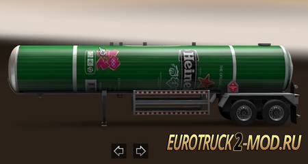 Mod Прицеп Heineken для Euro Truck Simulator 2