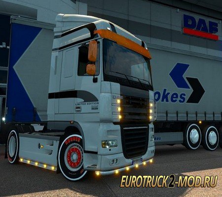 Mod Белая линия на колесах для Euro Truck Simulator 2