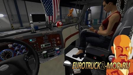 Mod Freightliner Cascadia DLCS Addon v1.28 для Euro Truck Simulator 2