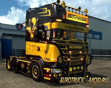 Mod Грузовик V8K Wolverine + прицеп для ETS 2