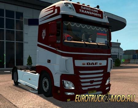 Mod Грузовик Fleurs DAF для Euro Truck Simulator 2