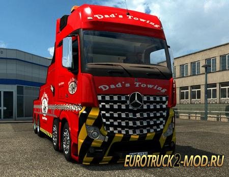 Mod Mercedes Benz MPIV Crane Truck v1.31 для Euro Truck Simulator 2