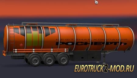 Mod Цистерна - Роснефть для Euro Truck Simulator 2