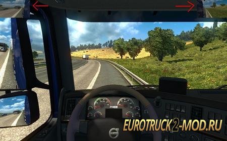 Маленькие зеркала v1.28 для Euro Truck Simulator 2