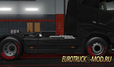 Mod  Michelin Tires RED для Euro Truck Simulator 2